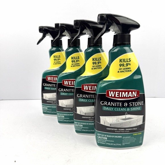 Weimann Other - WEIMAN 109 Granite Marble Slate Cleaner and Polish, ,‎ 24 oz Bottle, 4/Carton
